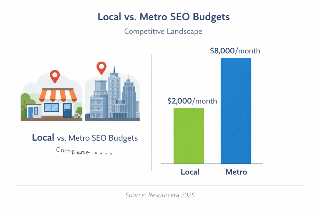 local seo vs metro seo budget