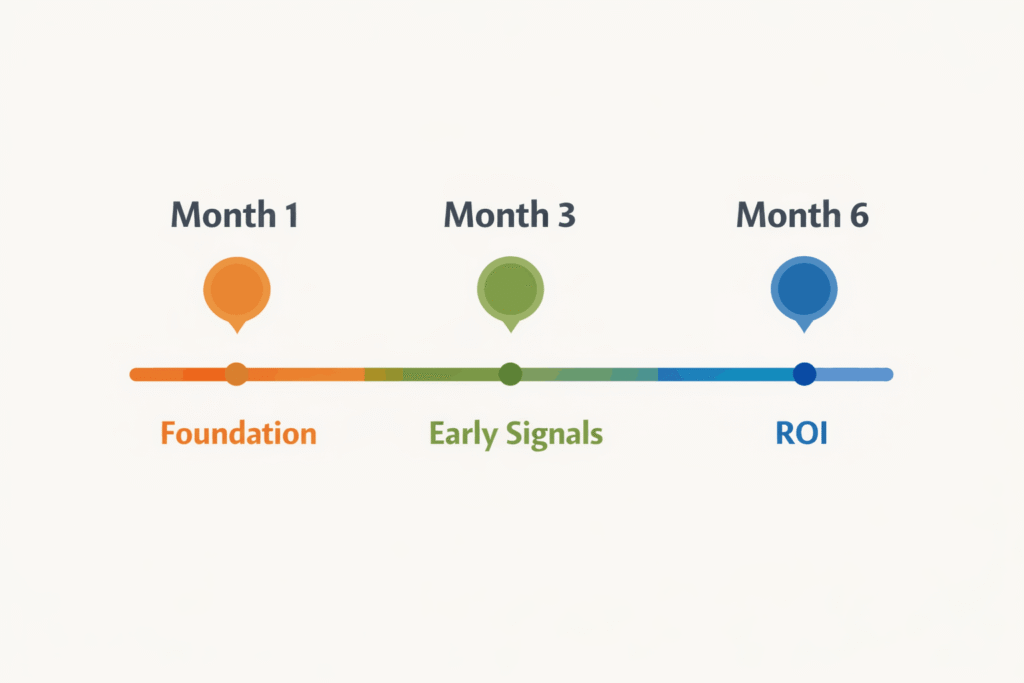 seo progress timeline