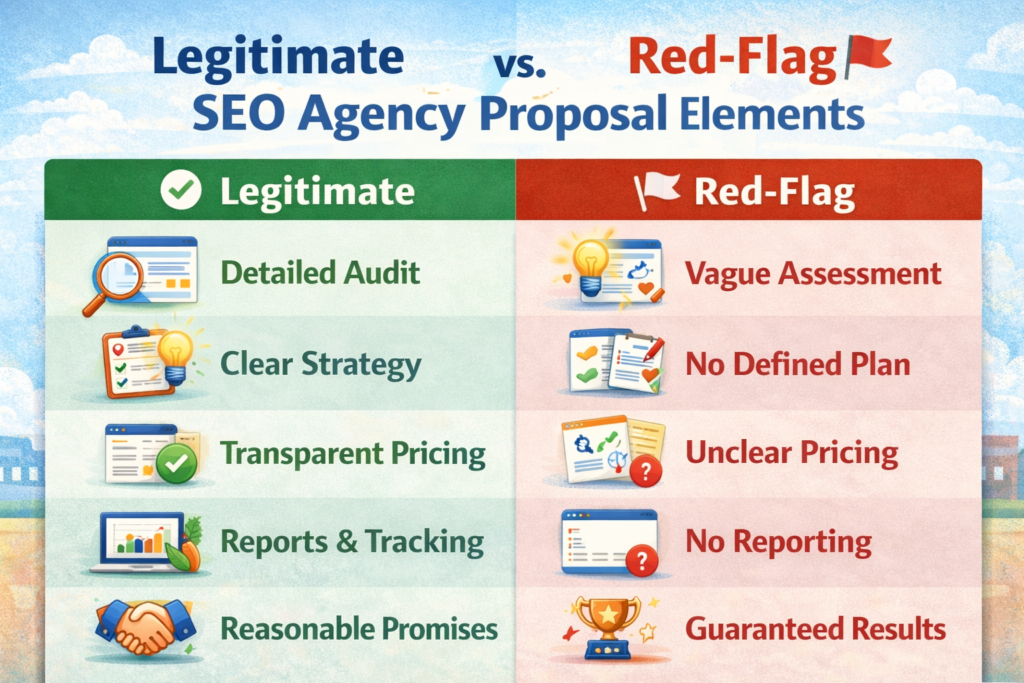 Red Flags vs legitimate seo agency