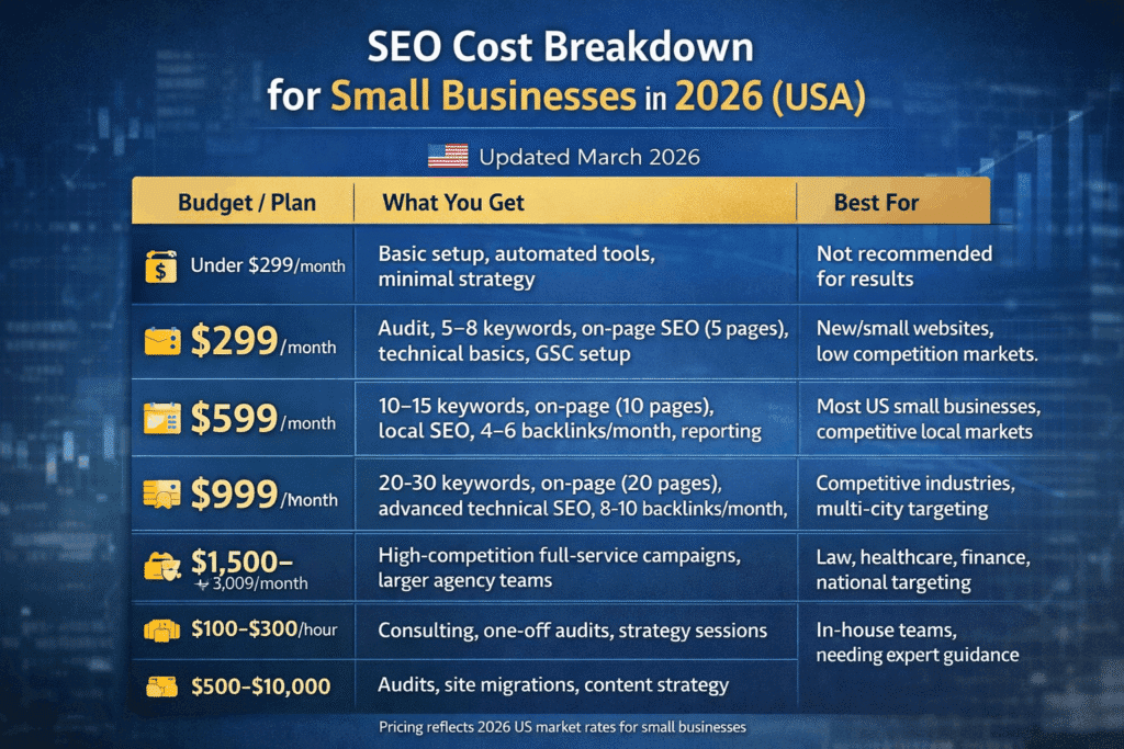 How Much Does SEO Cost for a Small Business in 2026?